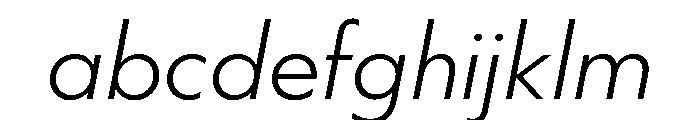 WorkhorseGeometric LightOblique Instance FONT