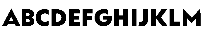 WorkhorseGeometric MicroBlack Instance Font UPPERCASE