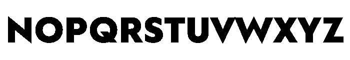 WorkhorseGeometric MicroBlack Instance Font UPPERCASE