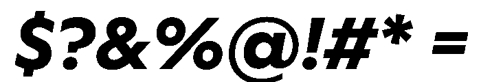 WorkhorseGeometric MicroBoldOblique Instance Font OTHER CHARS