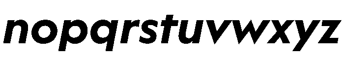 WorkhorseGeometric MicroBoldOblique Instance Font LOWERCASE