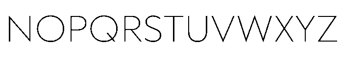 WorkhorseGeometric MicroExtraLight Instance Font UPPERCASE
