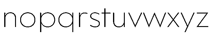 WorkhorseGeometric MicroExtraLight Instance Font LOWERCASE