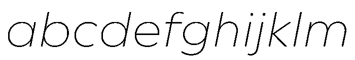 WorkhorseGeometric MicroExtraLightOblique Instance FONT