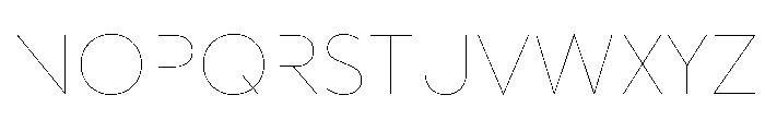 WorkhorseGeometric MicroHairline Instance Font UPPERCASE