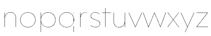 WorkhorseGeometric MicroHairline Instance Font LOWERCASE