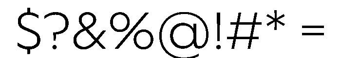 WorkhorseGeometric MicroLight Instance Font OTHER CHARS