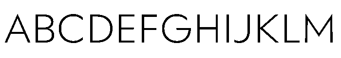 WorkhorseGeometric MicroLight Instance Font UPPERCASE