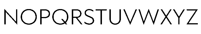 WorkhorseGeometric MicroLight Instance Font UPPERCASE