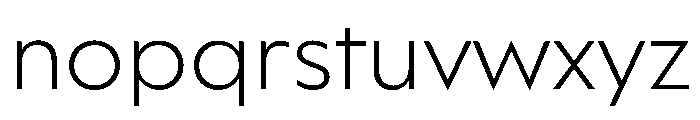 WorkhorseGeometric MicroLight Instance Font LOWERCASE