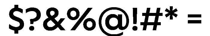 WorkhorseGeometric MicroSemibold Instance Font OTHER CHARS