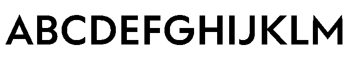 WorkhorseGeometric MicroSemibold Instance Font UPPERCASE