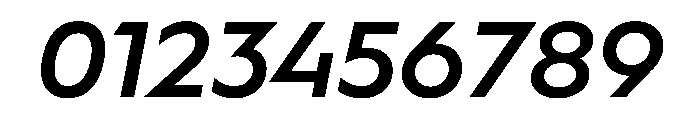 WorkhorseGeometric MicroSemiboldOblique Instance Font OTHER CHARS