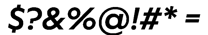 WorkhorseGeometric MicroSemiboldOblique Instance Font OTHER CHARS