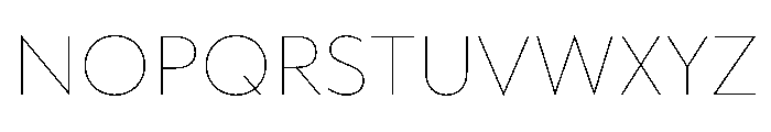 WorkhorseGeometric MicroThin Instance Font UPPERCASE