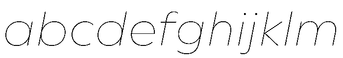 WorkhorseGeometric MicroThinOblique Instance FONT