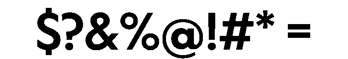WorkhorseGeometric Semibold Instance Font OTHER CHARS