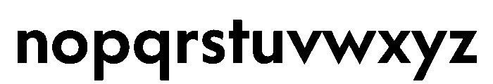 WorkhorseGeometric Semibold Instance Font LOWERCASE