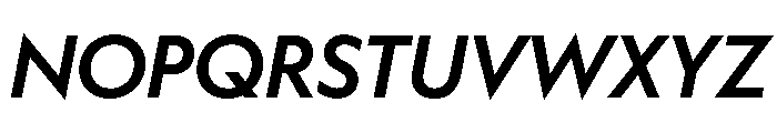 WorkhorseGeometric SemiboldOblique Instance Font UPPERCASE