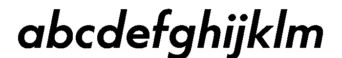 WorkhorseGeometric SemiboldOblique Instance FONT