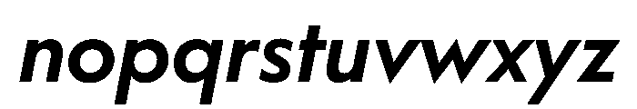 WorkhorseGeometric SemiboldOblique Instance Font LOWERCASE