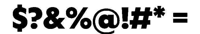 WorkhorseGeometric TextBlack Instance Font OTHER CHARS