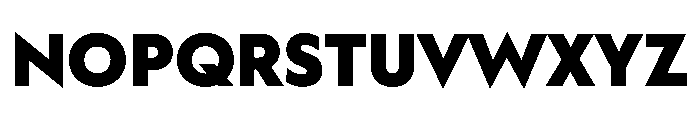 WorkhorseGeometric TextBlack Instance Font UPPERCASE