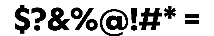 WorkhorseGeometric TextBold Instance Font OTHER CHARS