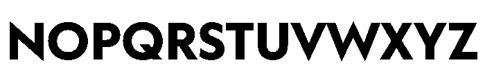 WorkhorseGeometric TextBold Instance Font UPPERCASE