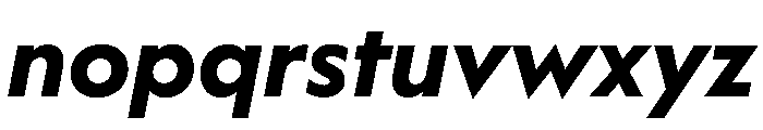 WorkhorseGeometric TextBoldOblique Instance Font LOWERCASE