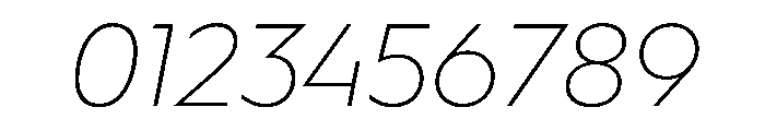 WorkhorseGeometric TextExtraLightOblique Instance Font OTHER CHARS