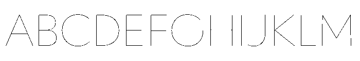 WorkhorseGeometric TextHairline Instance Font UPPERCASE
