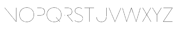 WorkhorseGeometric TextHairline Instance Font UPPERCASE