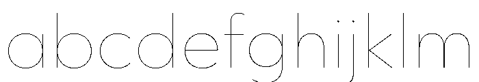 WorkhorseGeometric TextHairline Instance FONT