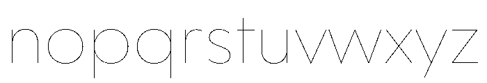 WorkhorseGeometric TextHairline Instance Font LOWERCASE