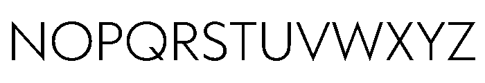 WorkhorseGeometric TextLight Instance Font UPPERCASE