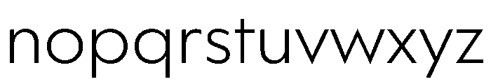 WorkhorseGeometric TextLight Instance Font LOWERCASE