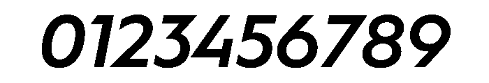 WorkhorseGeometric TextSemiboldOblique Instance Font OTHER CHARS