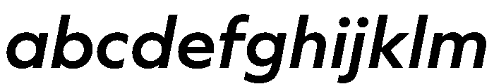 WorkhorseGeometric TextSemiboldOblique Instance FONT