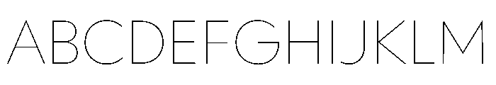 WorkhorseGeometric TextThin Instance Font UPPERCASE