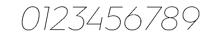 WorkhorseGeometric TextThinOblique Instance Font OTHER CHARS