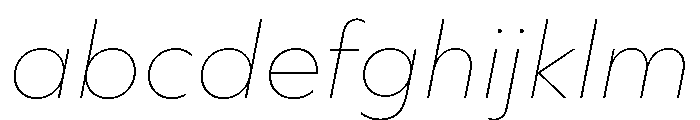 WorkhorseGeometric TextThinOblique Instance FONT