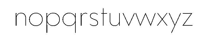 WorkhorseGeometric Thin Instance Font LOWERCASE