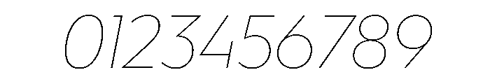 WorkhorseGeometric ThinOblique Instance Font OTHER CHARS