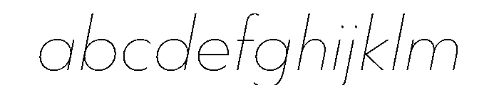 WorkhorseGeometric ThinOblique Instance FONT