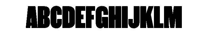 WorkhorseGothic1 Black Instance Font UPPERCASE