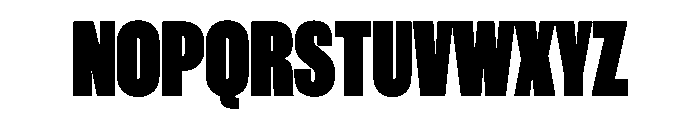WorkhorseGothic1 Black Instance Font UPPERCASE