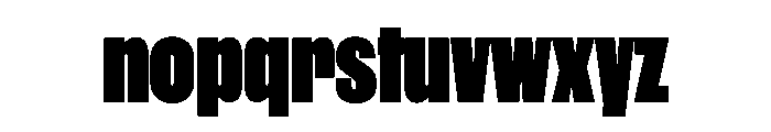WorkhorseGothic1 Black Instance Font LOWERCASE