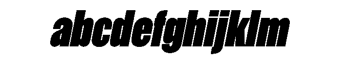 WorkhorseGothic1 BlackOblique Instance FONT