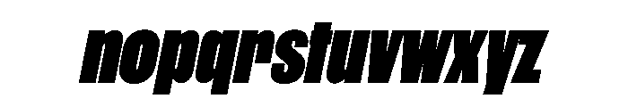 WorkhorseGothic1 BlackOblique Instance Font LOWERCASE